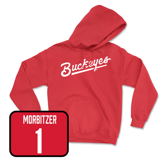 Red Women's Volleyball Script Hoodie 2 Youth Small / Sarah Morbitzer | #1