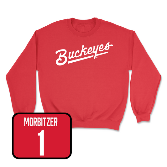 Red Women's Volleyball Script Crew 2 Youth Small / Sarah Morbitzer | #1