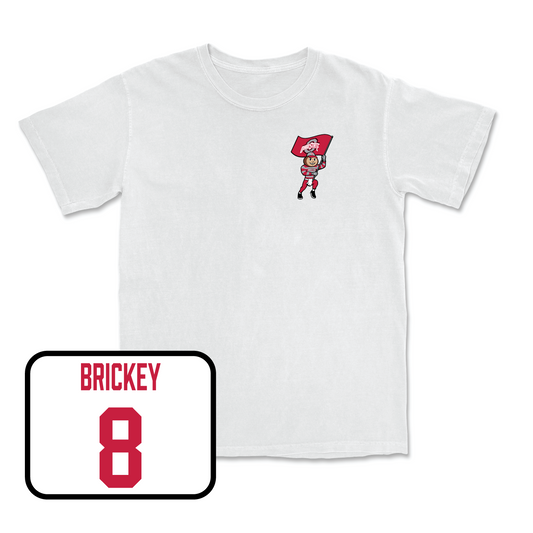White Men's Ice Hockey Brutus Comfort Colors Tee 3 Youth Small / Scooter Brickey | #8
