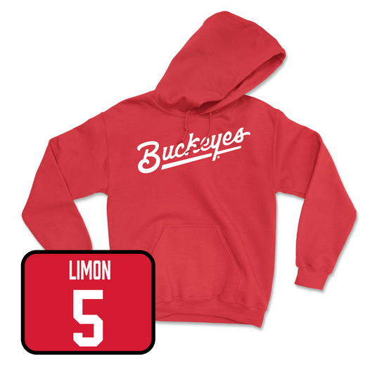 Red Softball Script Hoodie - McKenzie Bump