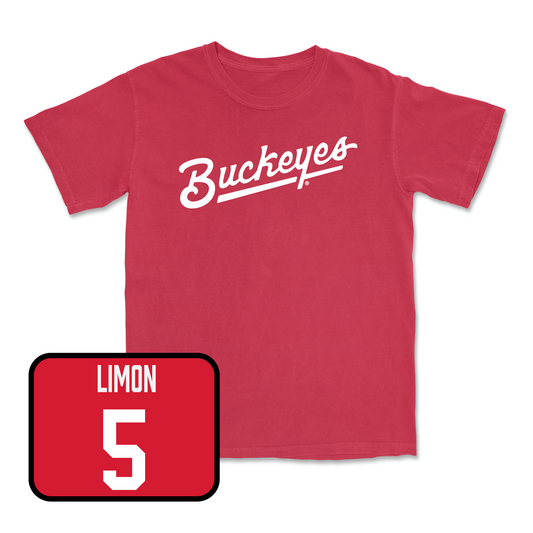 Red Softball Script Tee - McKenzie Bump