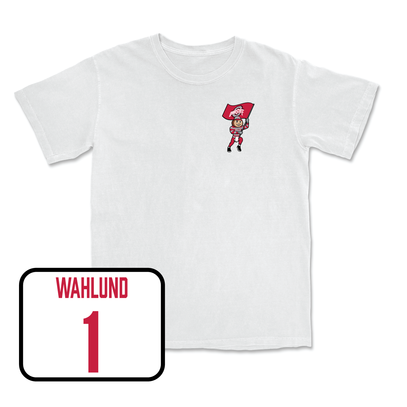 White Men's Lacrosse Brutus Comfort Colors Tee 5 Youth Small / Skylar Wahlund | #1