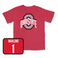 Red Men's Lacrosse Team Tee - Tate Jones