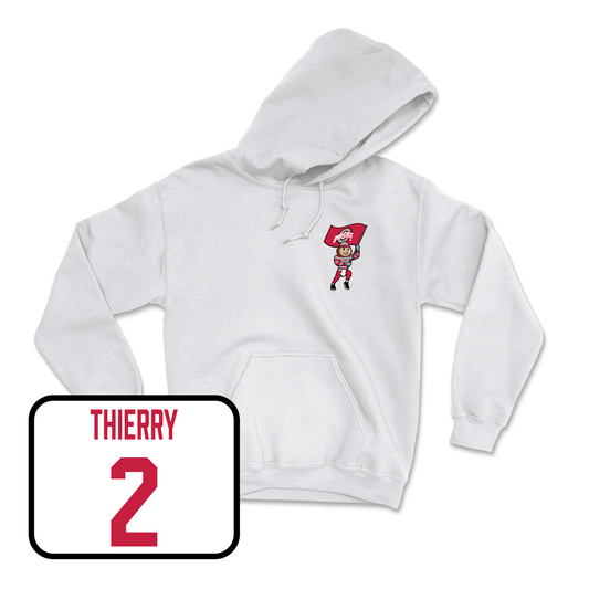 White Women's Basketball Brutus Hoodie 2 Youth Small / Taylor Thierry | #2
