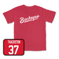 Red Men's Gymnastics Script Tee - Parker Thackston