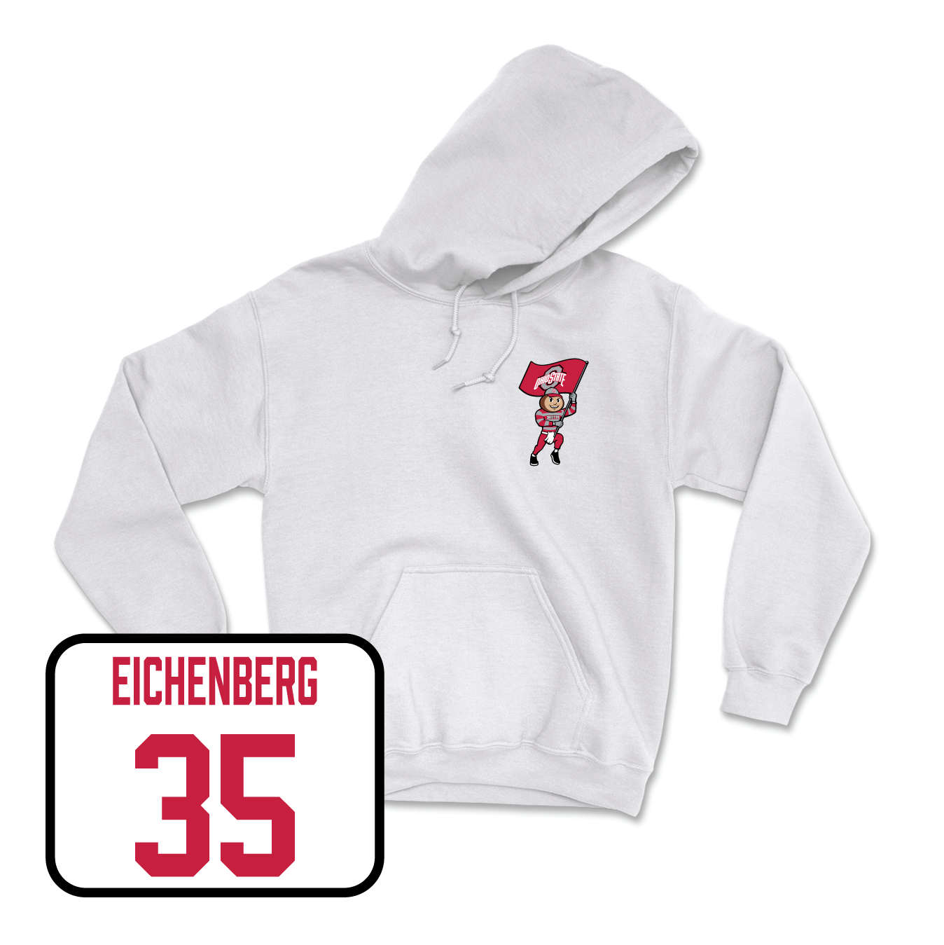 White Football Brutus Hoodie 10 Youth Small / Tommy Eichenberg | #35