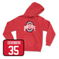 Red Football Team Hoodie 10 Youth Small / Tommy Eichenberg | #35