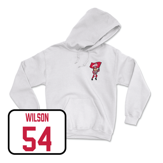 White Football Brutus Hoodie 9 Youth Small / Toby Wilson | #54