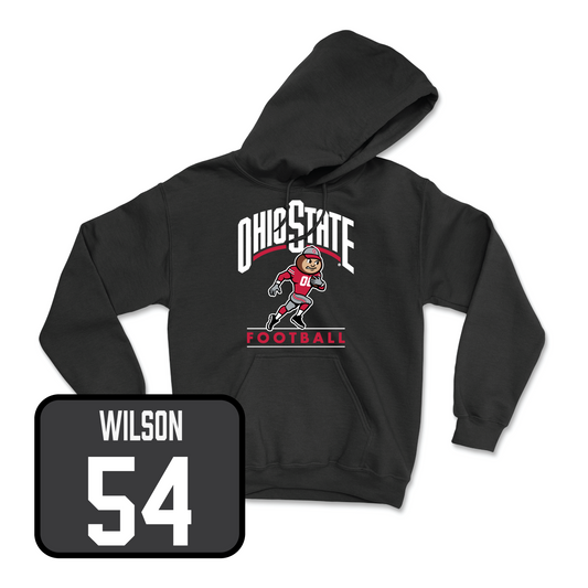 Black Football Gridiron Hoodie Youth Small / Toby Wilson | #54