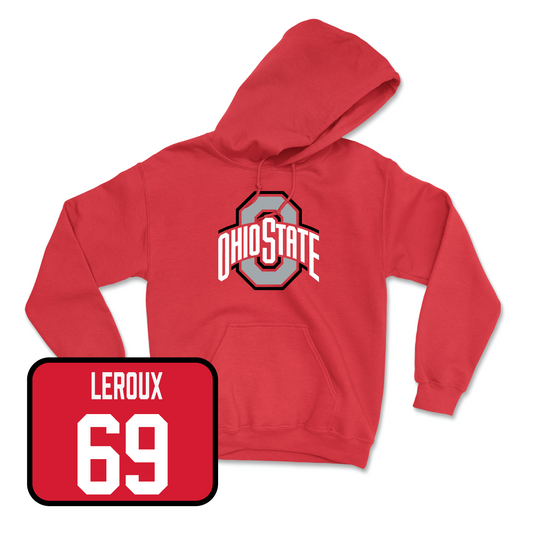 Red Football Team Hoodie - Trey Leroux