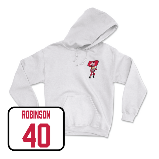 White Women's Lacrosse Brutus Hoodie 4 Youth Small / Whitney Robinson | #40