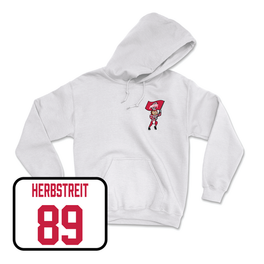 White Football Brutus Hoodie 11 Youth Small / Zak Herbstreit | #89