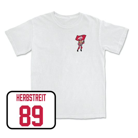 White Football Brutus Comfort Colors Tee 11 Youth Small / Zak Herbstreit | #89