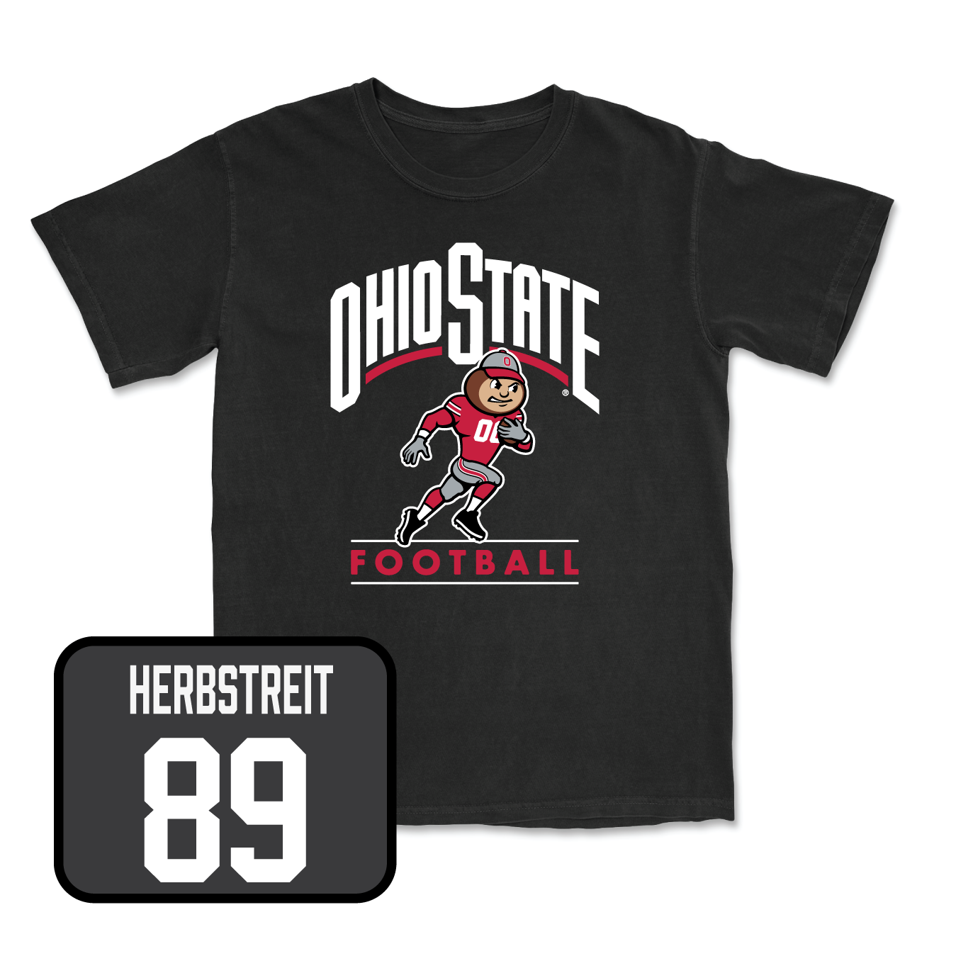 Black Football Gridiron Tee Youth Small / Zak Herbstreit | #89