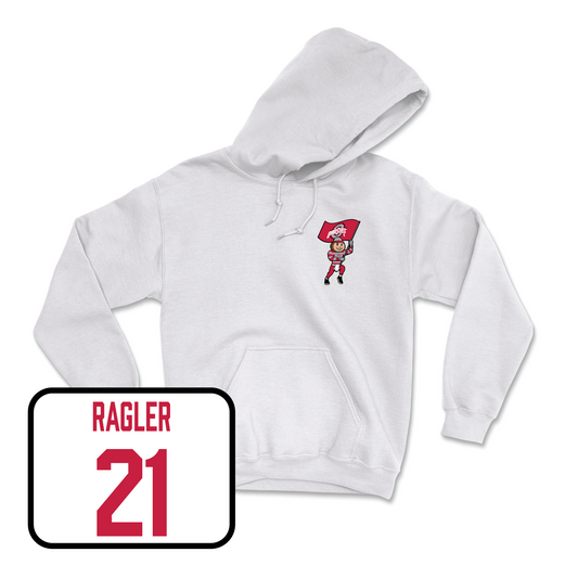White Women's Volleyball Brutus Hoodie 2 Youth Small / Zaria Ragler | #21