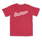 Red Men's Basketball Script Tee - Jamison Battle