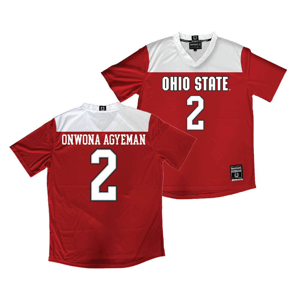 Ohio State Men's Soccer Red Jersey - Dyland Onwona-Agyeman | #2