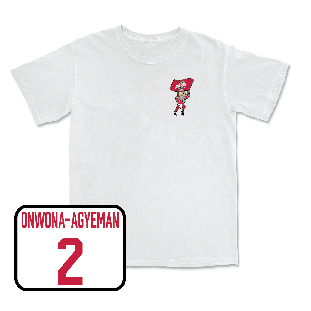 Men's Soccer White Brutus Comfort Colors Tee - Dyland Onwona-Agyeman