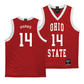 Ohio State Women's Red Basketball Jersey - Taiyier Parks | #14