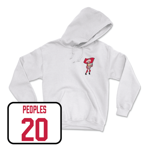 Football White Brutus Hoodie   - James Peoples