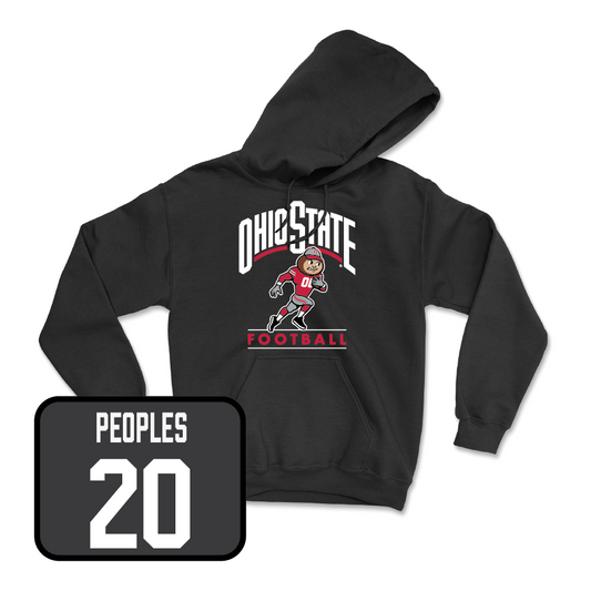 Black Football Gridiron Hoodie  - James Peoples