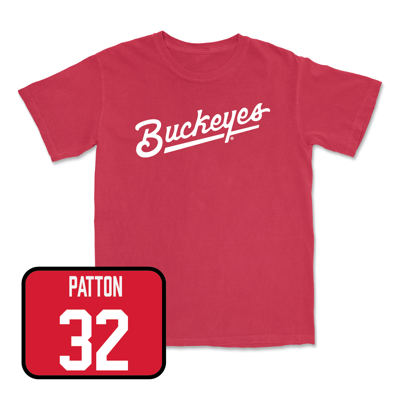 Red Women's Lacrosse Script Tee - Sophie Patton