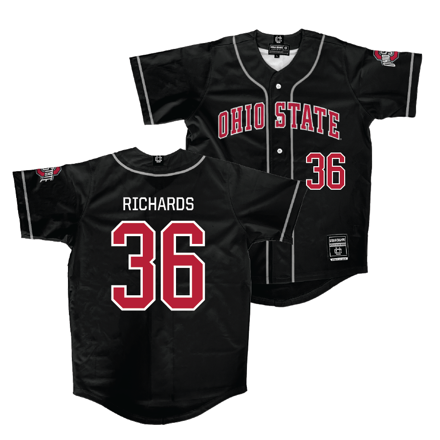 Ohio State Baseball Black Jersey - Liam Richards | #36