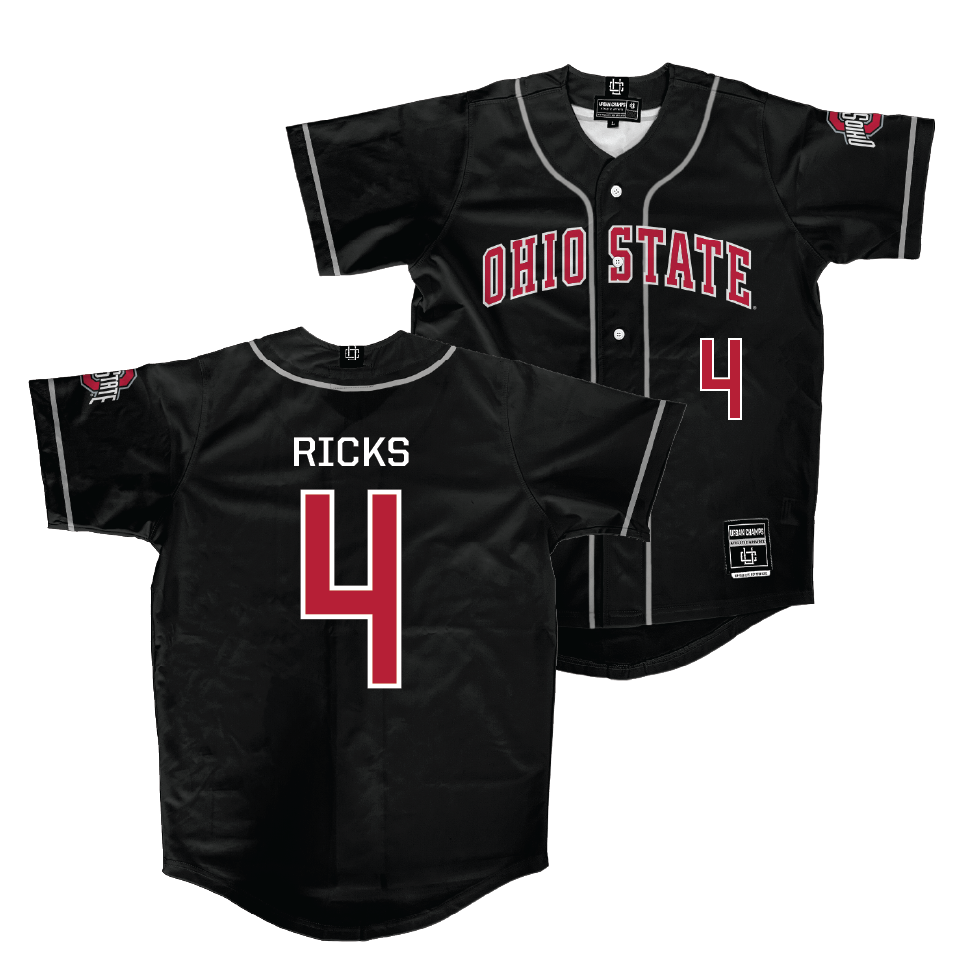 Ohio State Softball Black Jersey   - Kailea Ricks