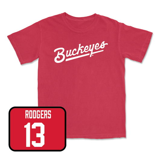 Red Football Script Tee  - Bryson Rodgers