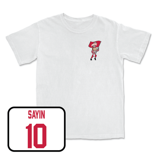 Football White Brutus Comfort Colors Tee  - Julian Sayin