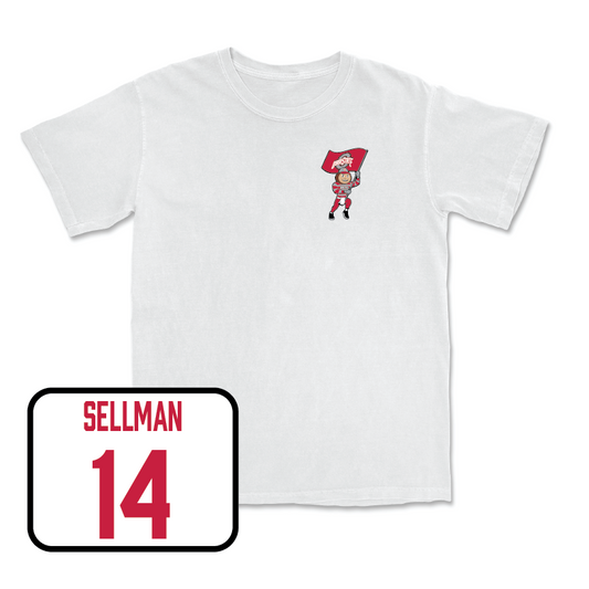 Women's Volleyball White Brutus Comfort Colors Tee - Emerson Sellman