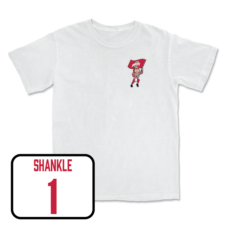 Women's Volleyball White Brutus Comfort Colors Tee  - Ava Shankle