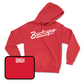 Red Track & Field Script Hoodie - Shohaan Singh