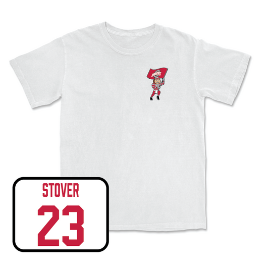 Football White Brutus Comfort Colors Tee  - Garrett Stover