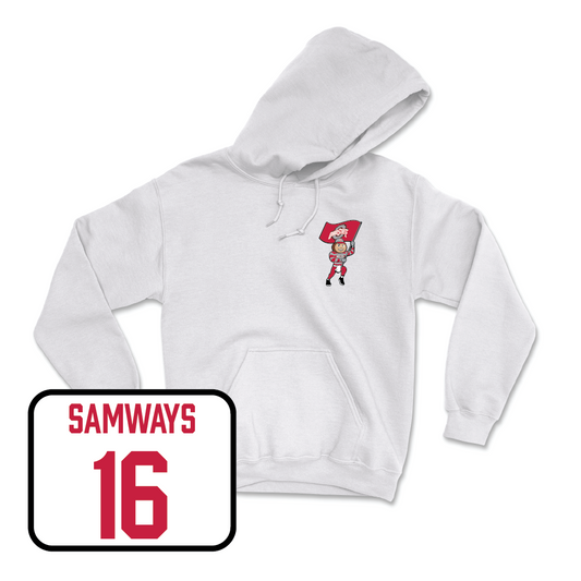 Men's Soccer White Brutus Hoodie - Anthony Samways