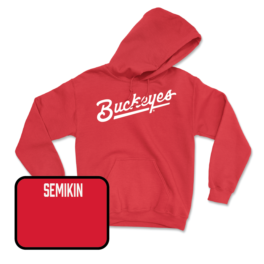 Red Fencing Script Hoodie - Julia Semikin