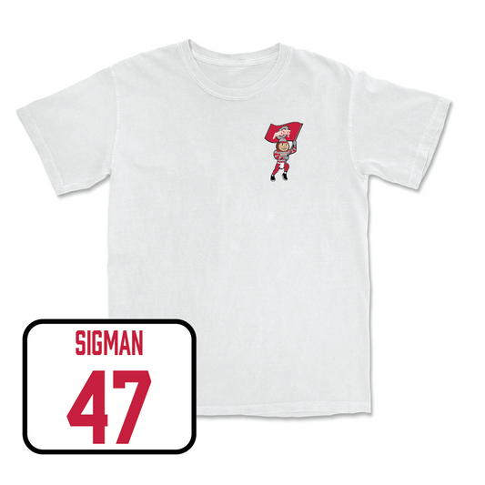 Baseball White Brutus Comfort Colors Tee - Zak Sigman