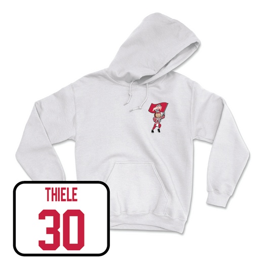 Women's Ice Hockey White Brutus Hoodie - Amanda Thiele