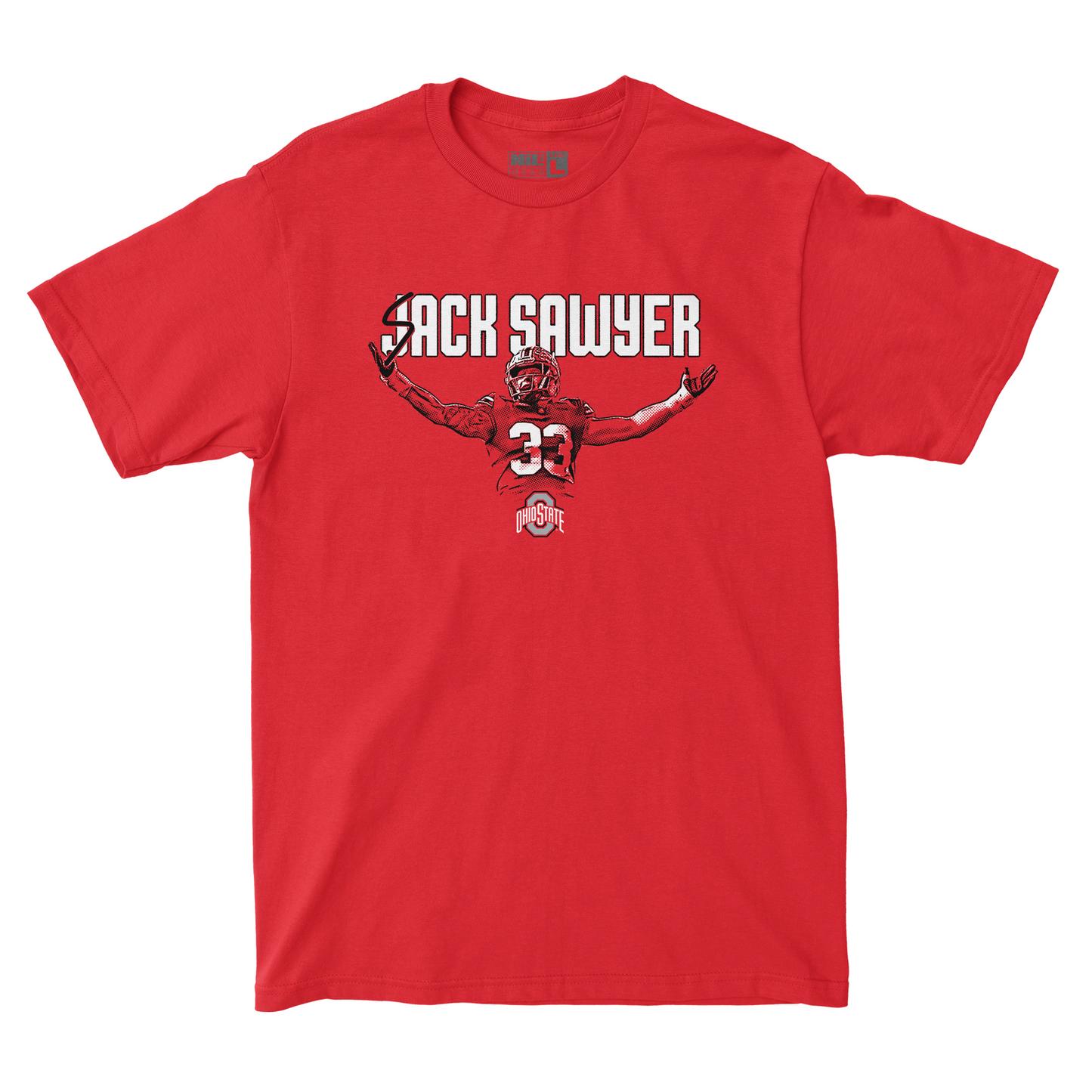 EXCLUSIVE RELEASE: Jack Sawyer "Sack Sawyer" Red Tee