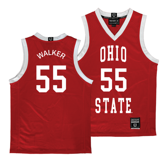 Ohio State Women's Red Basketball Jersey - Eboni Walker