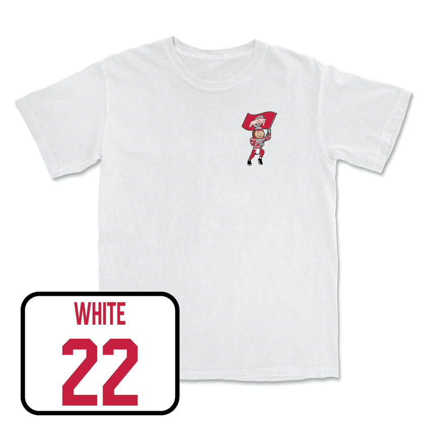 Men's Lacrosse White Brutus Comfort Colors Tee  - Liam White