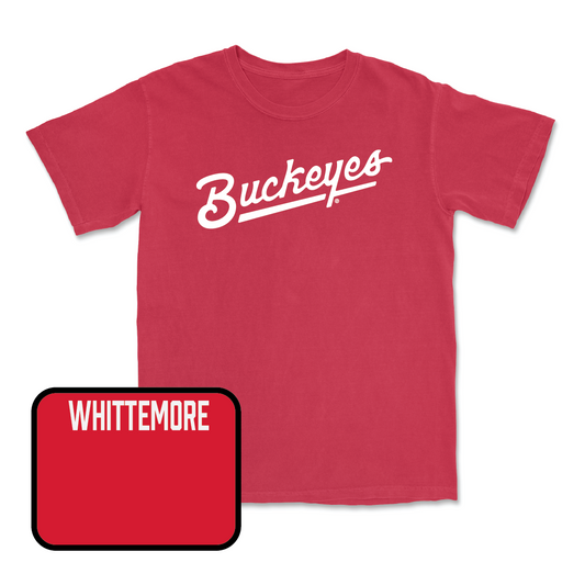 Red Fencing Script Tee - Lucy Whittemore