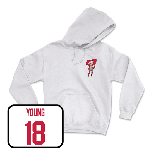 Men's Volleyball White Brutus Hoodie - Cole Young