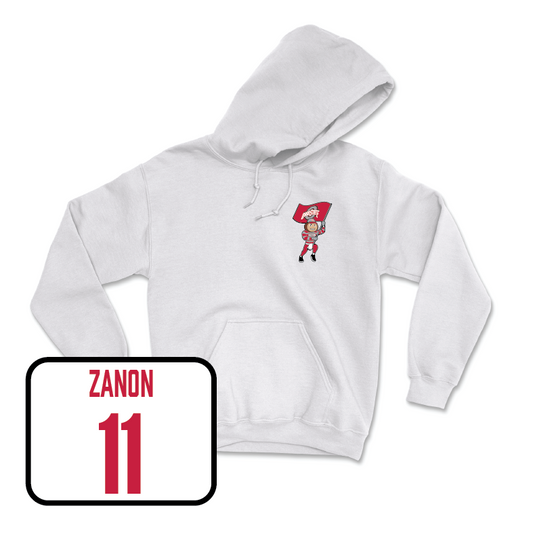 Women's Ice Hockey White Brutus Hoodie - Kiara Zanon