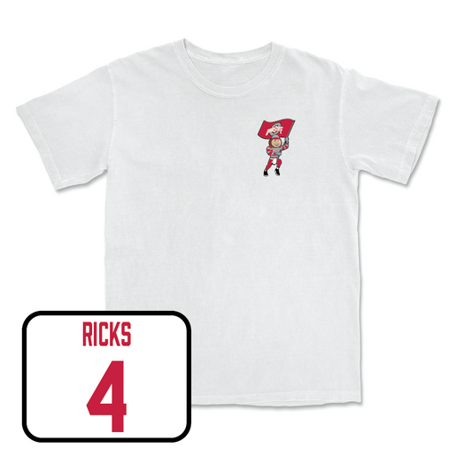 Softball White Brutus Comfort Colors Tee   - Kailea Ricks