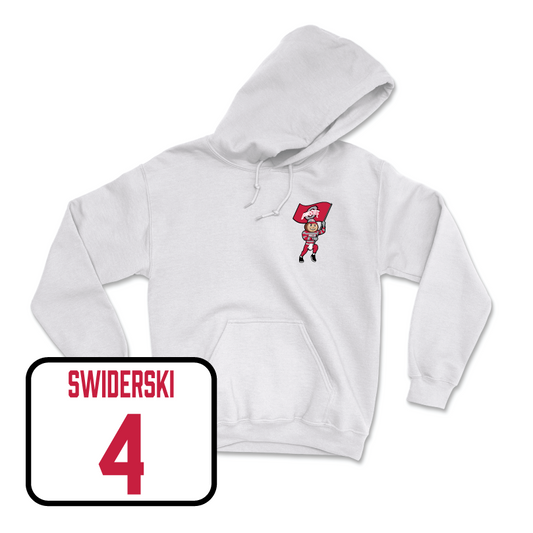 Women's Ice Hockey White Brutus Hoodie - Sara Swiderski