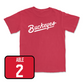 Red Men's Ice Hockey Script Tee  - Chris Able