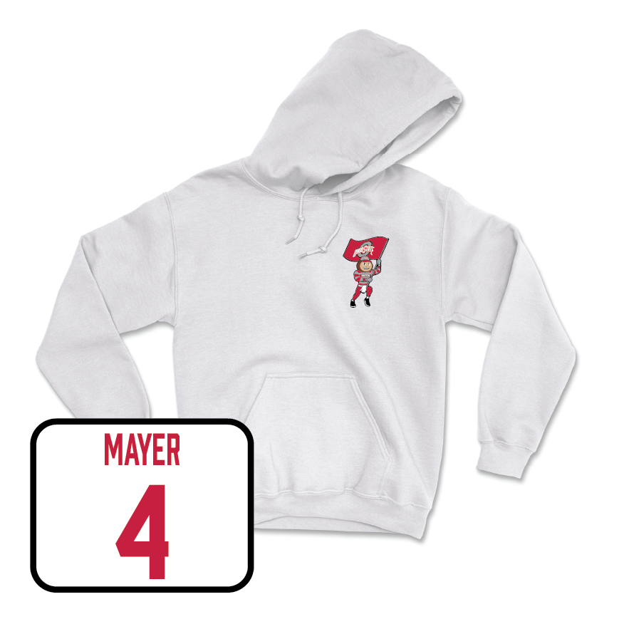 Men's Lacrosse White Brutus Hoodie  - Ben Mayer