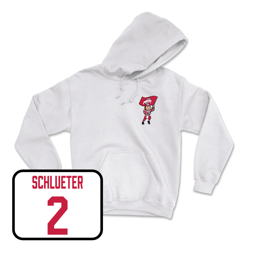 Women's Soccer White Brutus Hoodie  - Amanda Schlueter