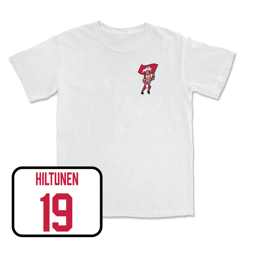 Women's Soccer White Brutus Comfort Colors Tee  - Nette-Nina Hiltunen